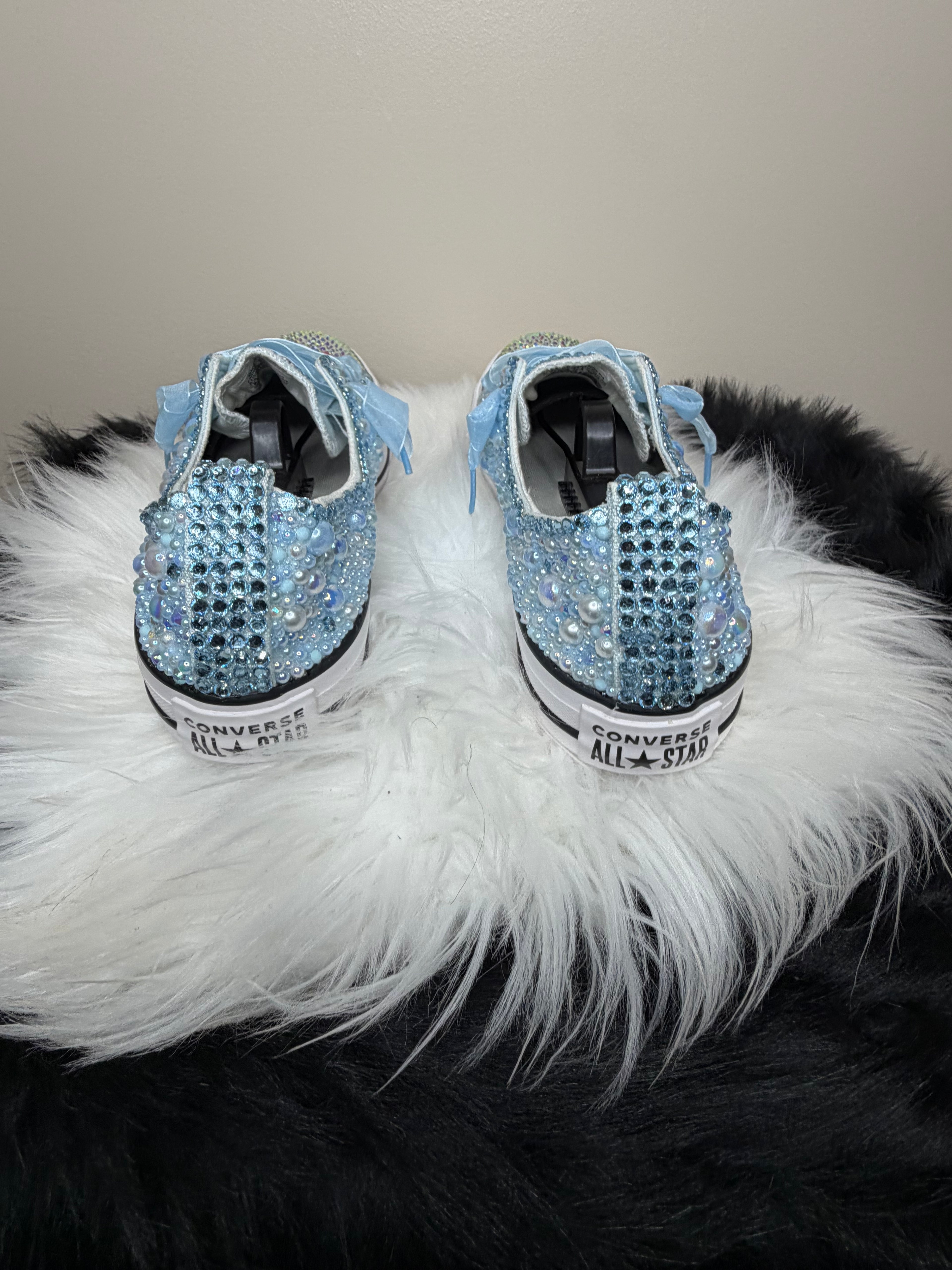 BABY BLUE CUSTOM CONVERSE