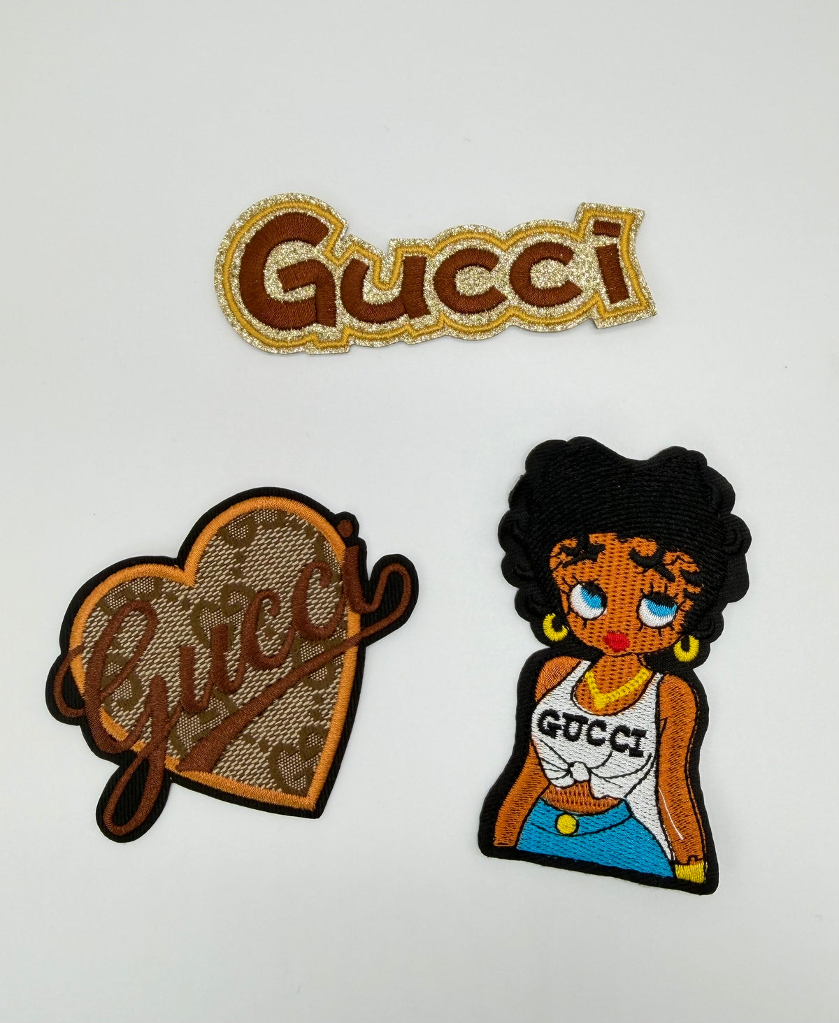 3PC “GUCCI” SEXY GIRL IRON-ON SET
