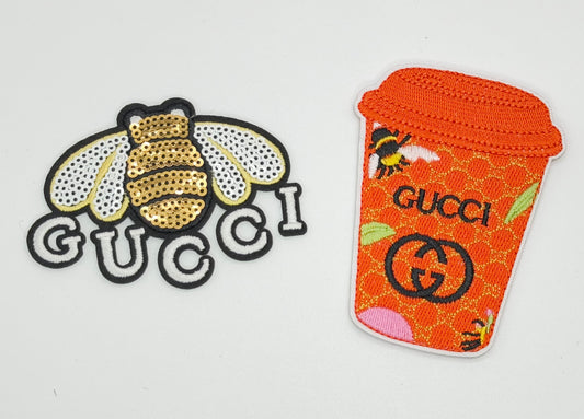 2PC DESIGNER “GUCCI” PATCH SET