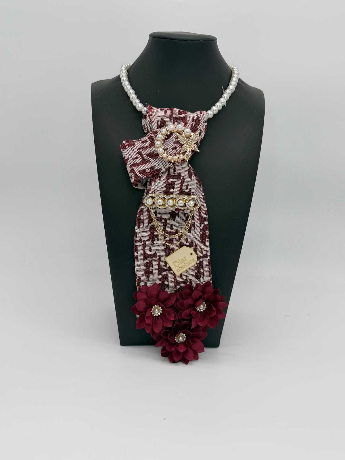 “Dior” handmade necktie necklace