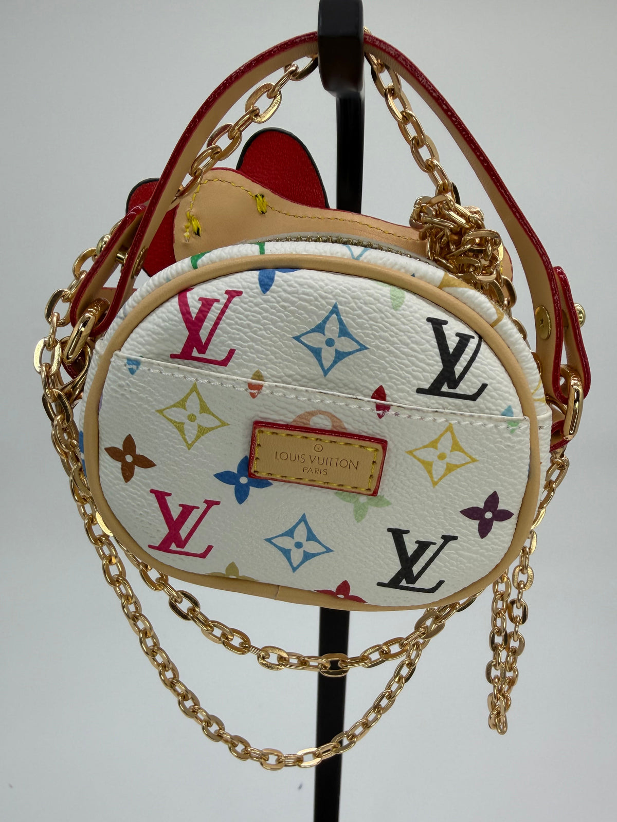 NEW “HELLO KITTY” “LV” CROSSBODY PURSE WHITE MULTI-COLOR
