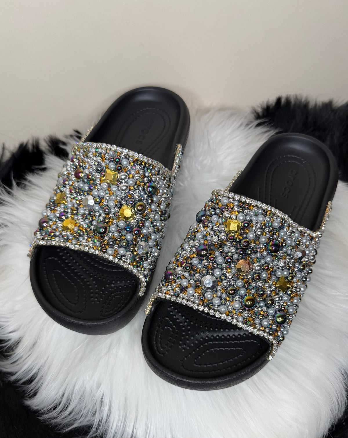 DISCO CUSTOM CROC SLIDES