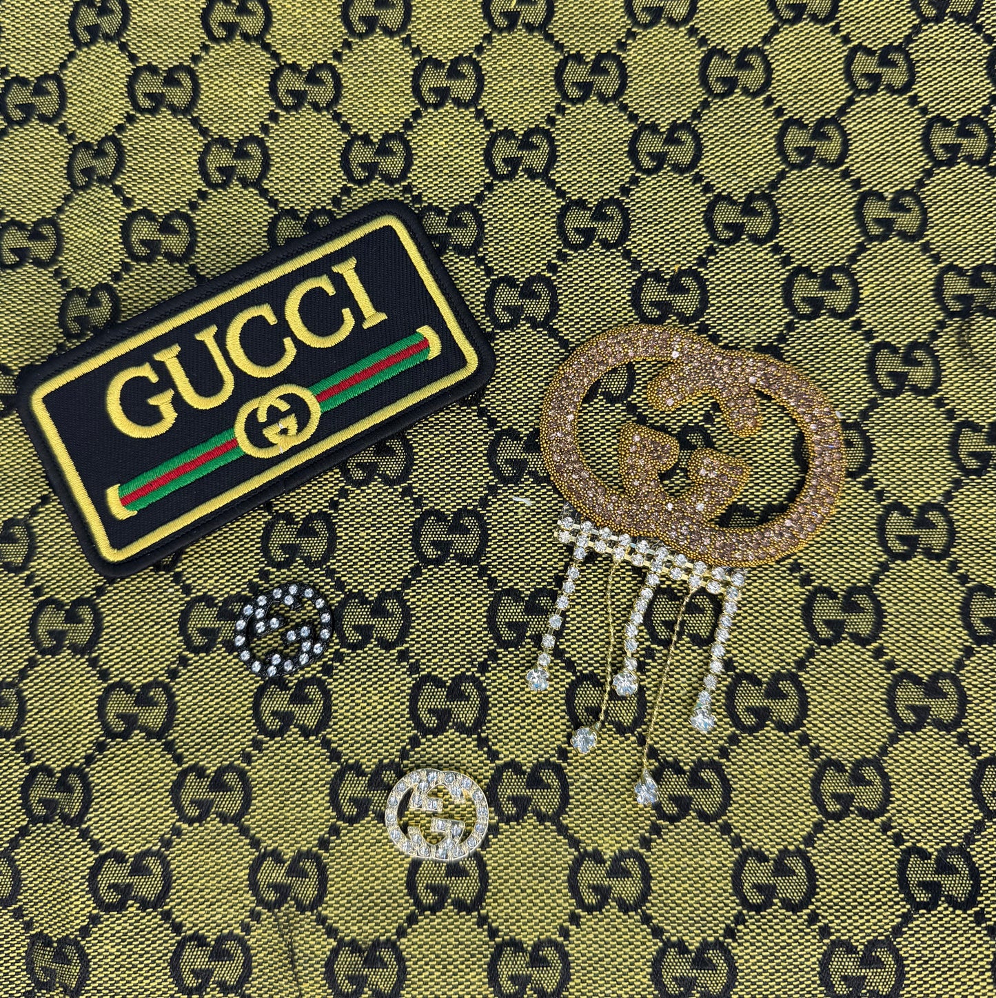 Gucci 5pc fabric/patch set