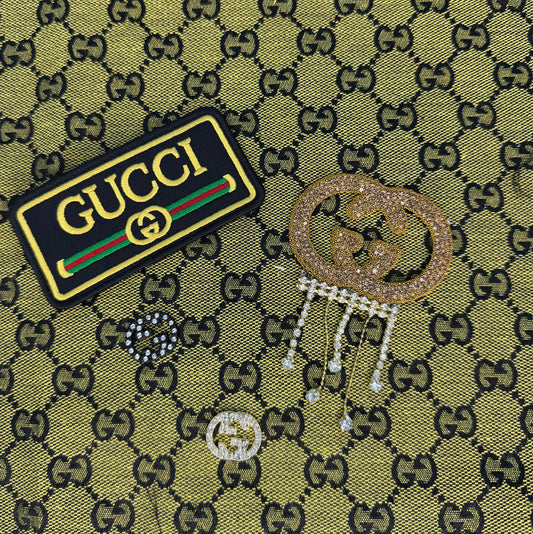 Gucci 5pc fabric/patch set