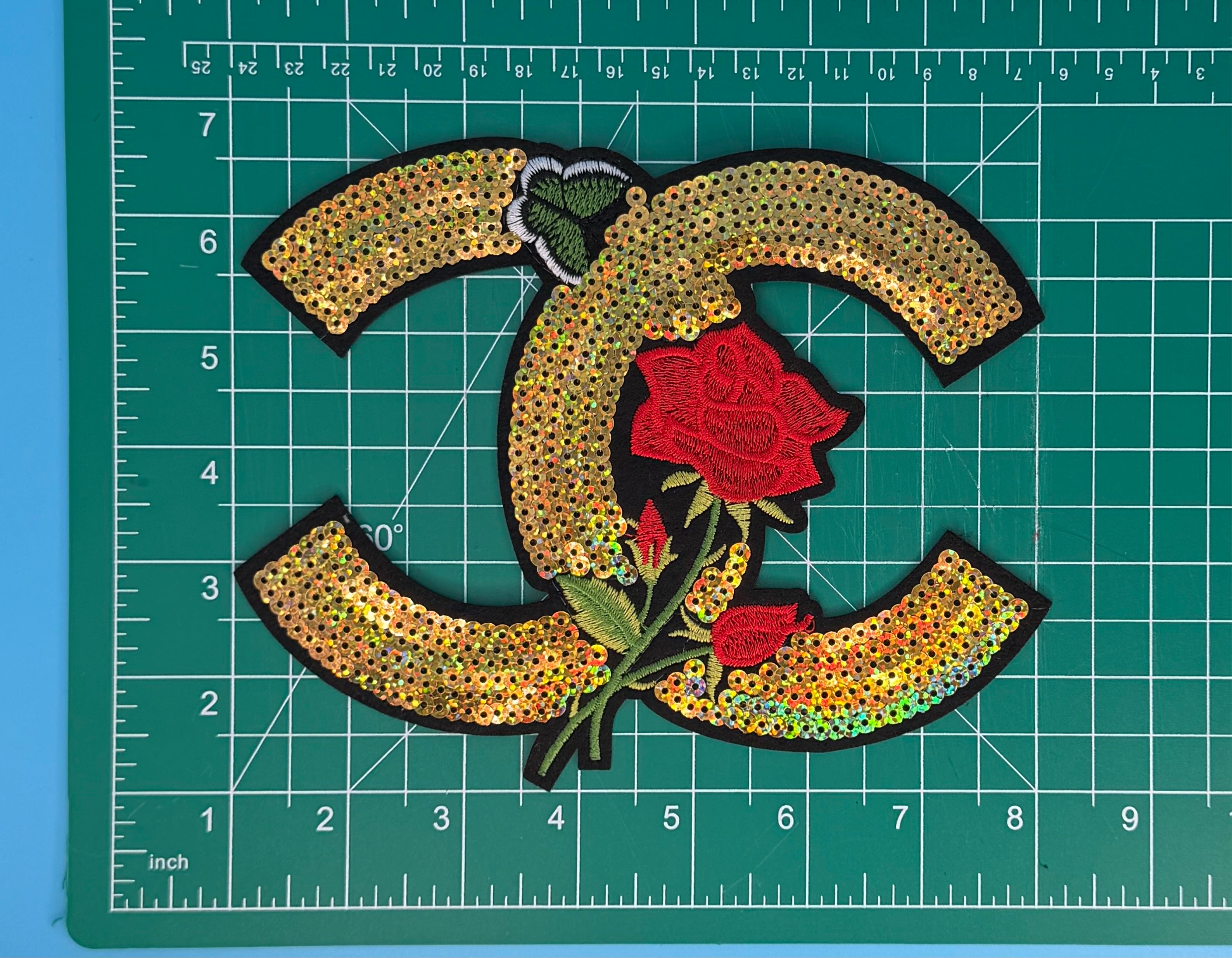 “CHANEL” DESIGNER INSPIRED LARGE PATCH