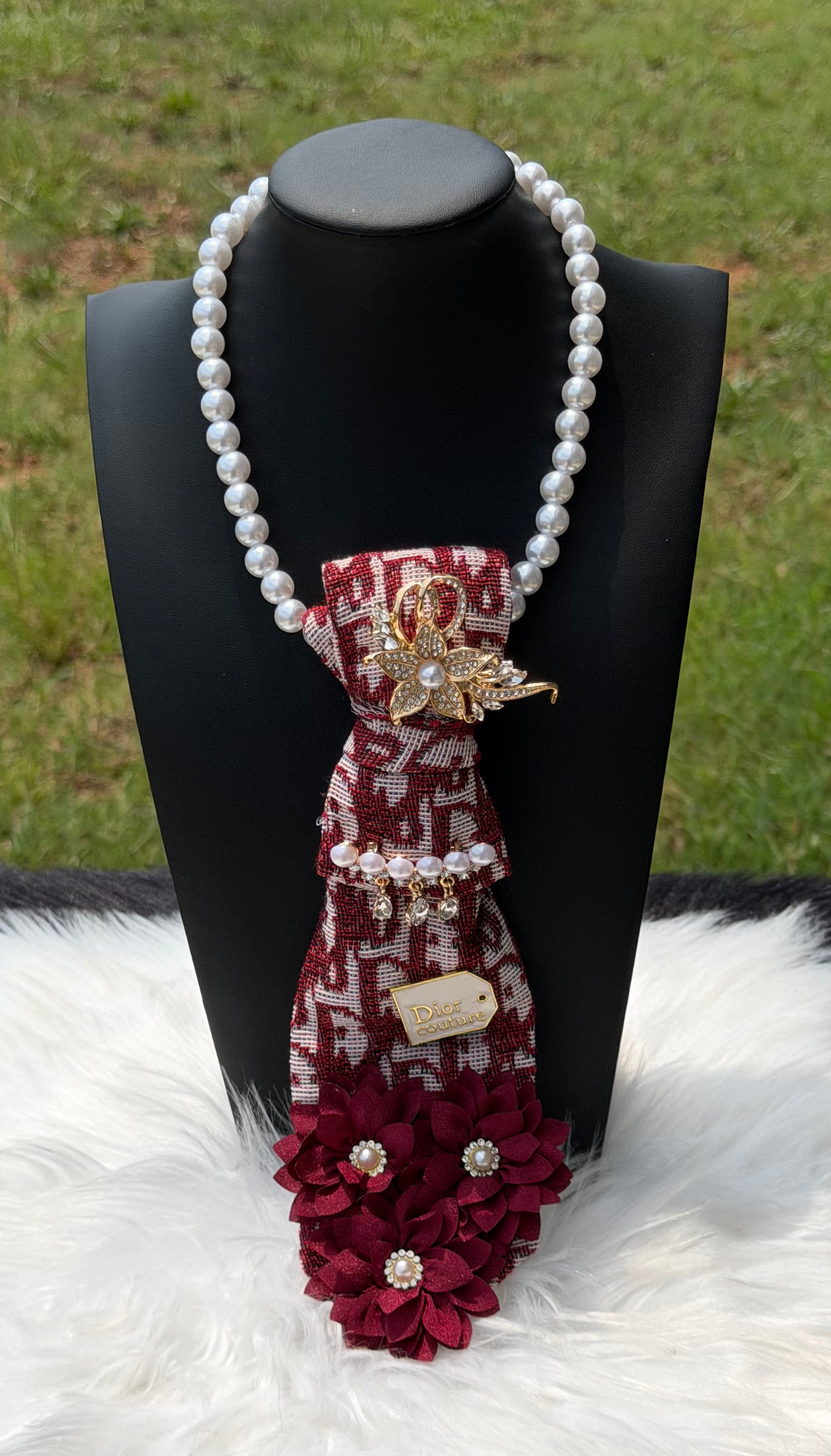 BURGUNDY “DIOR” CUSTOM TIES