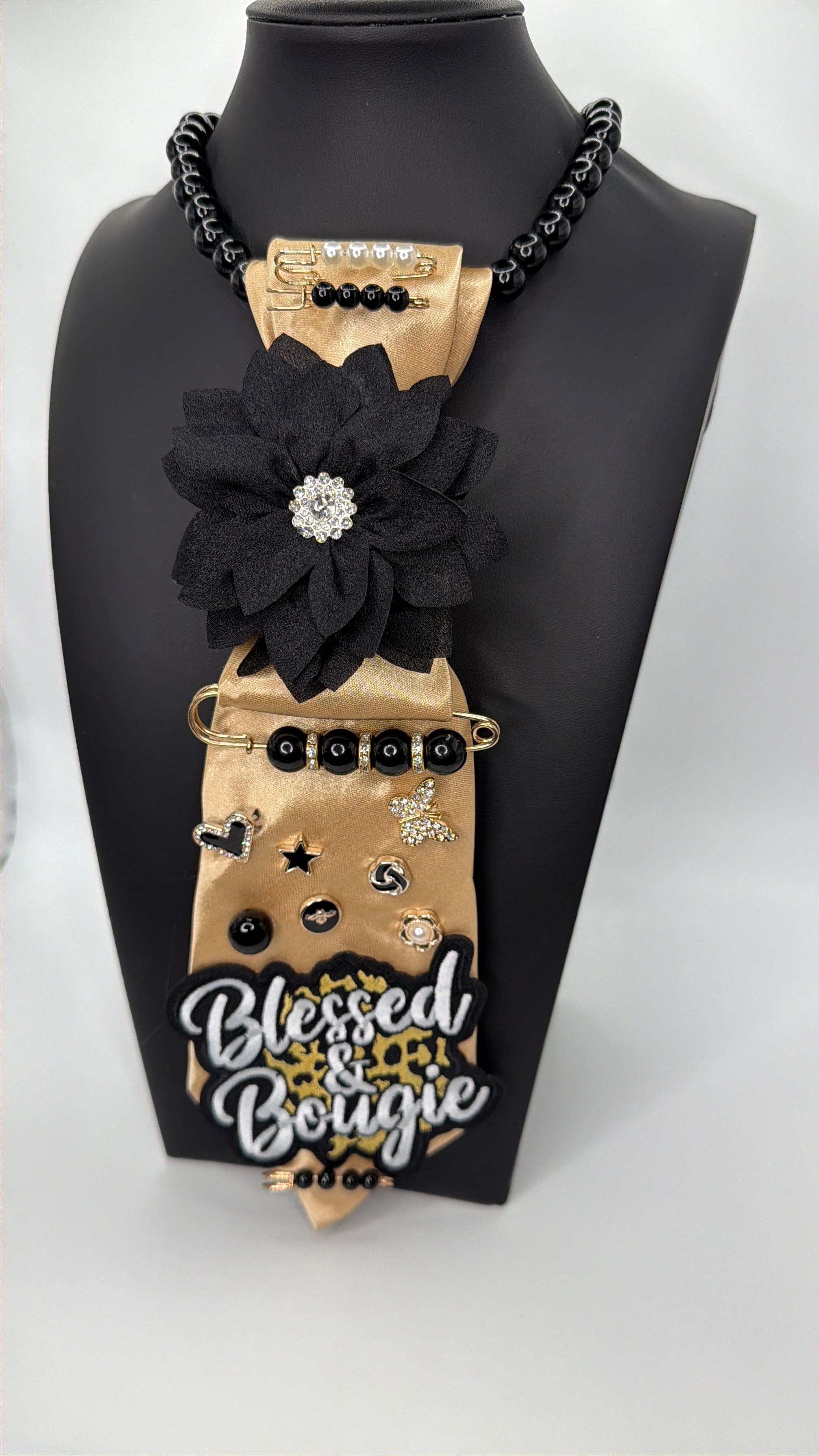 “GOLD “BLESSED” TIE