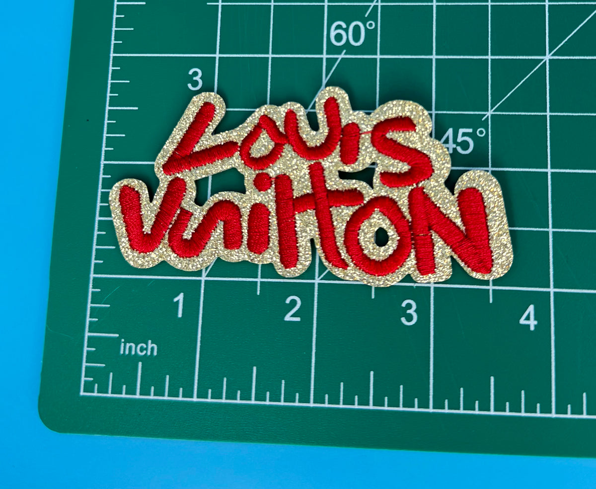 8PC DESIGNER “LV” FABRIC/CHERRY PATCH/CHARM SET