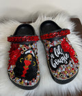 A “BOUGIE NURSE” 3D FLOWER CUSTOM CROCS