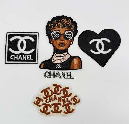 5PC “CHANEL” SOPHISTICATED LADY PATCH SET