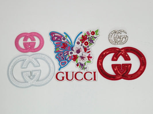 5PC “GUCCI” PATCH/CHARM SET