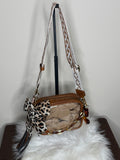 BROWN CLEAR CROSSBODY BAG