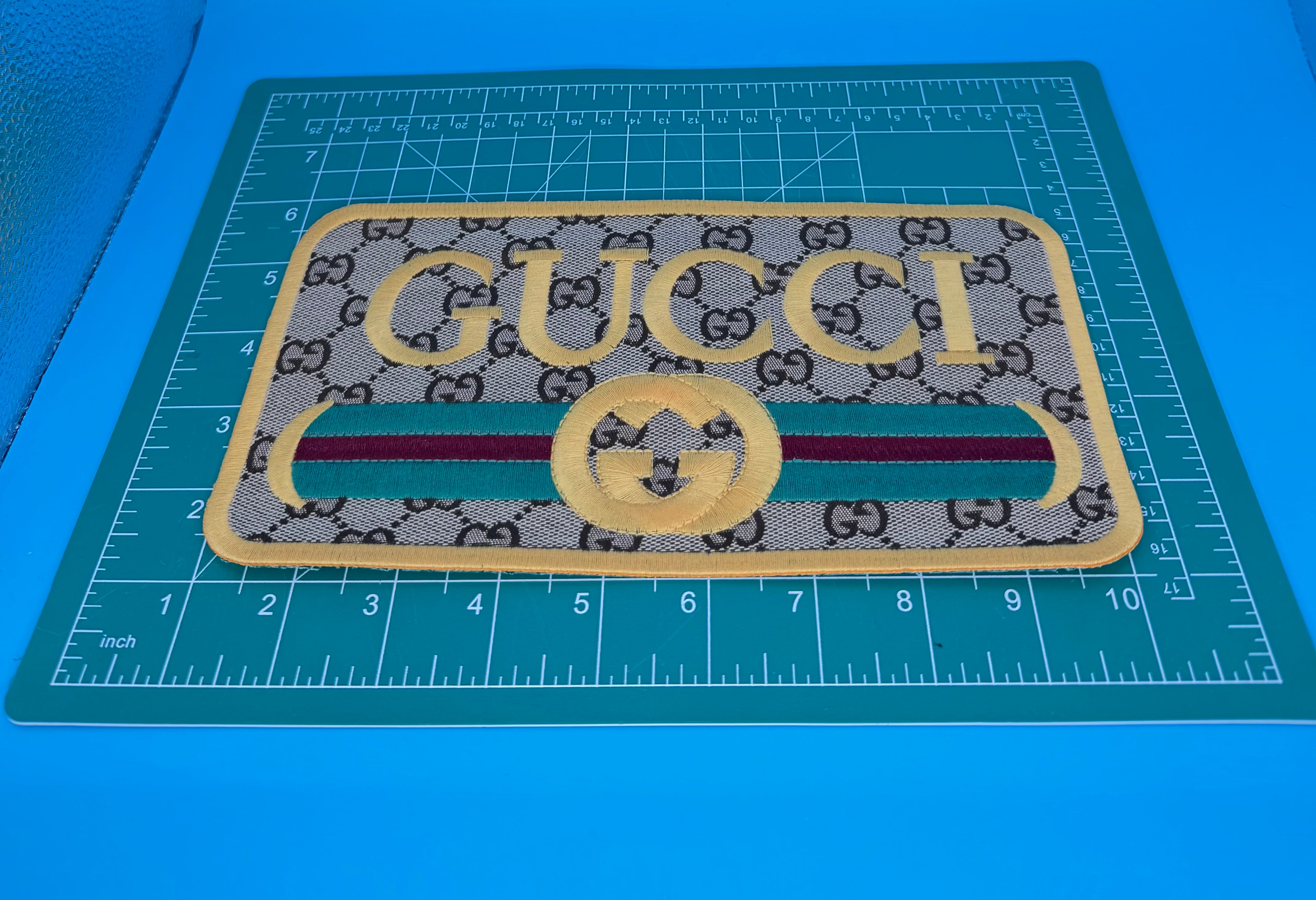DESIGNER INSPIRED Logo Embroidered Sew-On Patch for Bags/Purses, Coats/Jackets
