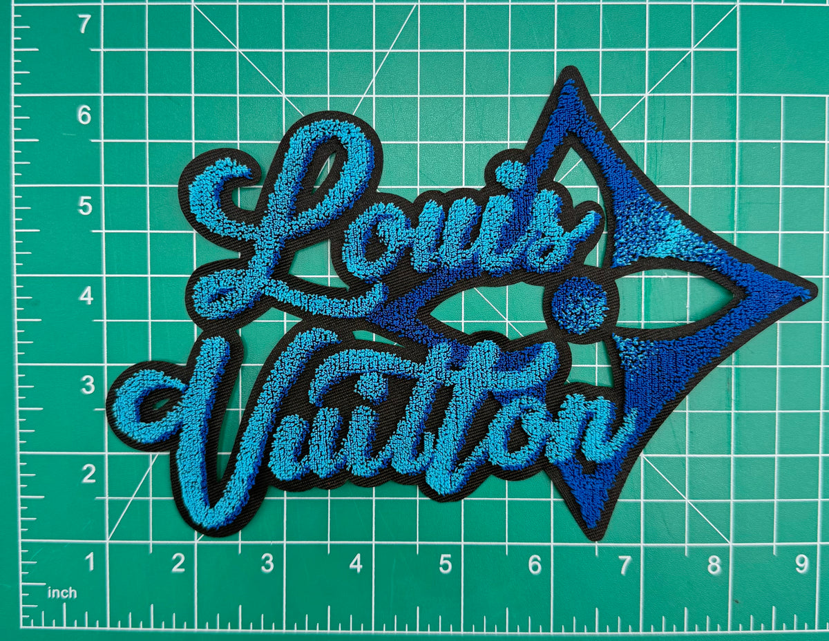 5PC DESIGNER “LV” FABRIC/PATCH/CHARM SET