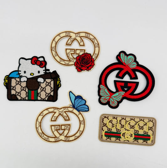 6PC “GUCCI” HELLO KITTY PATCH SET