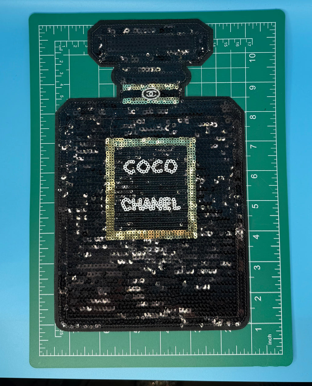 “COCO CHANEL” LARGE EMBROIDERY PATCH DESIGNER INSPIRED