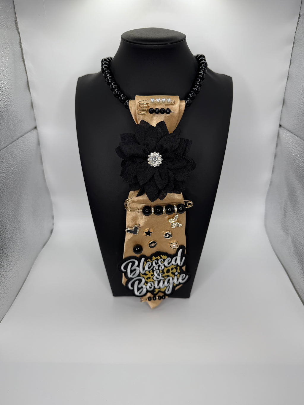 “GOLD “BLESSED” TIE