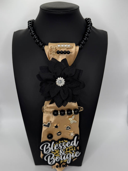 “GOLD “BLESSED” TIE