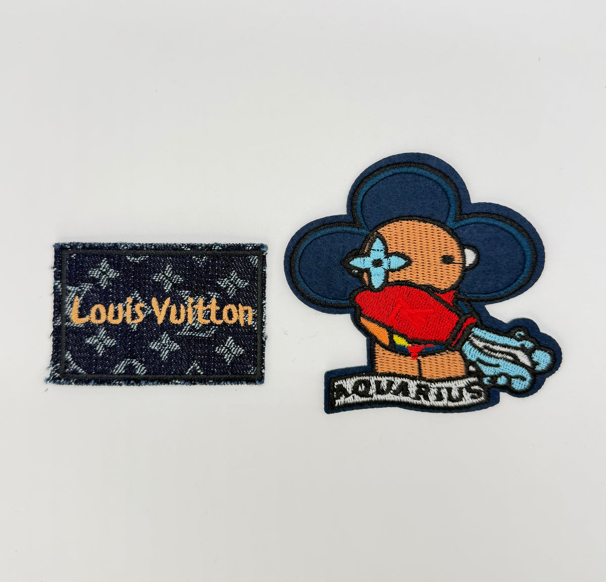 2PC “LV” ZODIAC PATCH SET