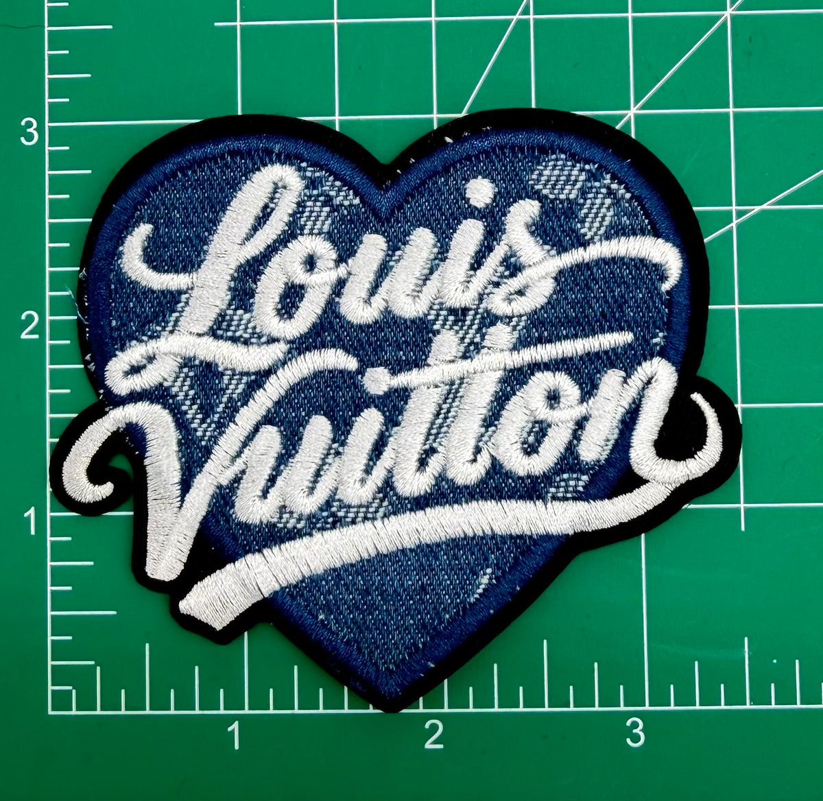 4PC “LV” IRON-ON PATCH SET