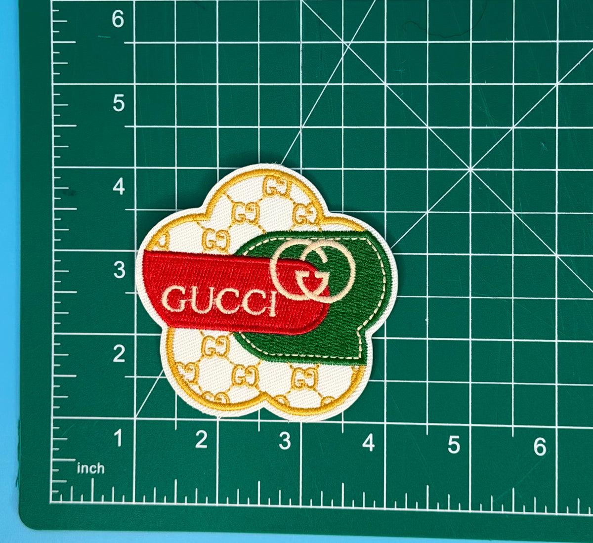 5PC “GUCCI” FABRIC/PATCH SET