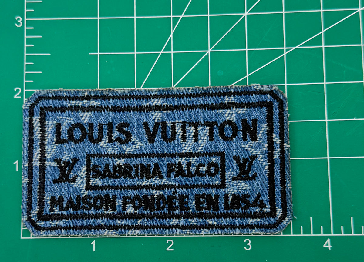 NEW 5PC “LV” DENIM/CHERRY PATCH SET