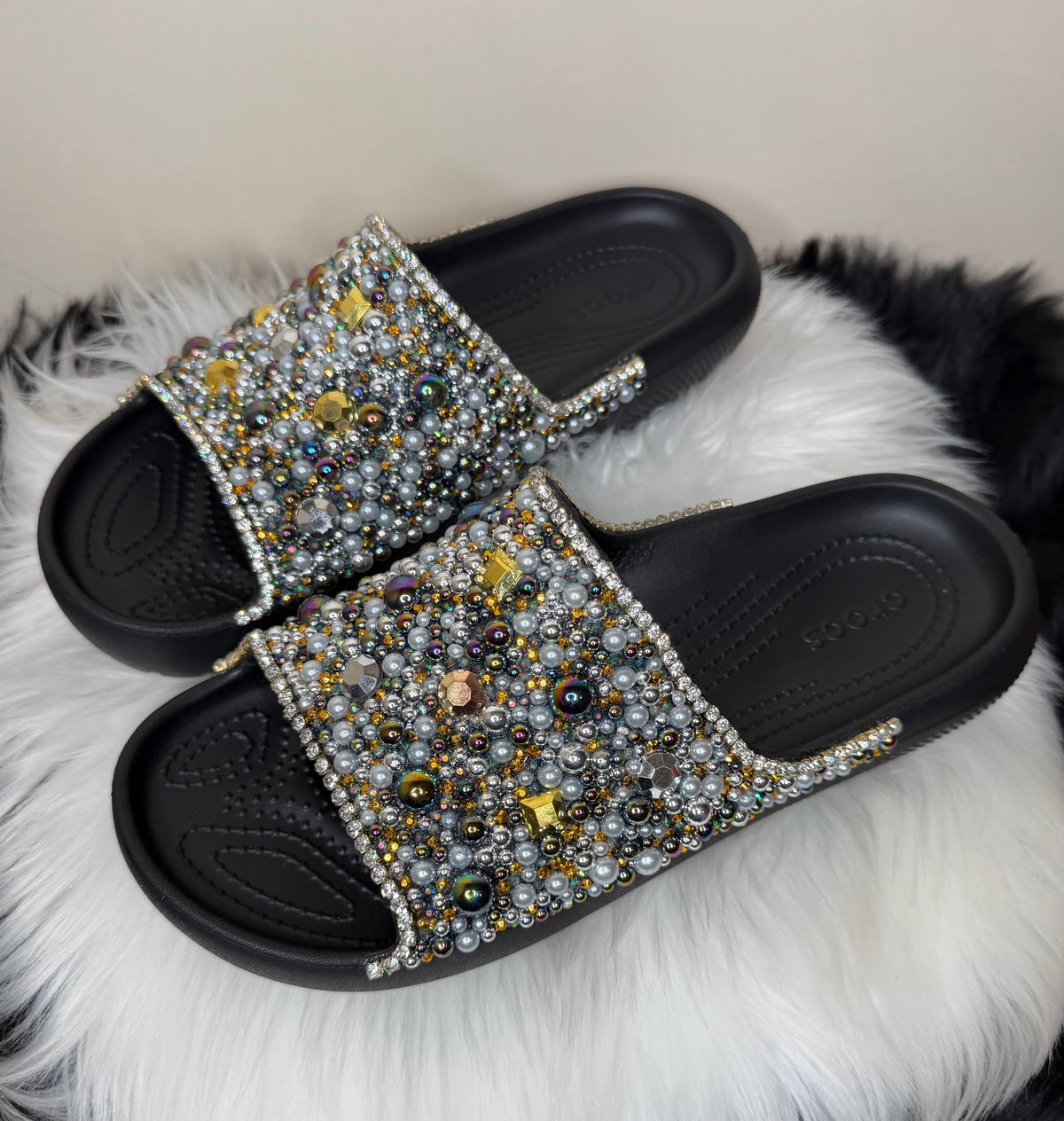 DISCO CUSTOM CROC SLIDES