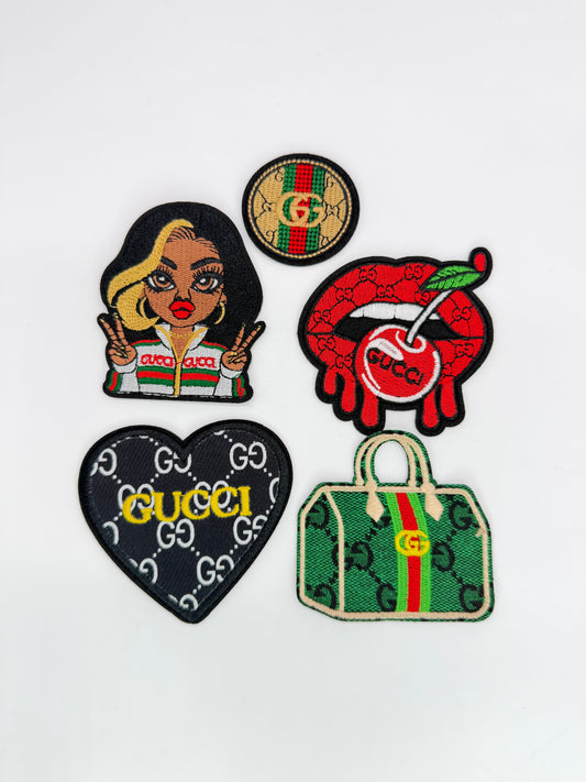 5PC “GUCCI” GIRL PATCH SET