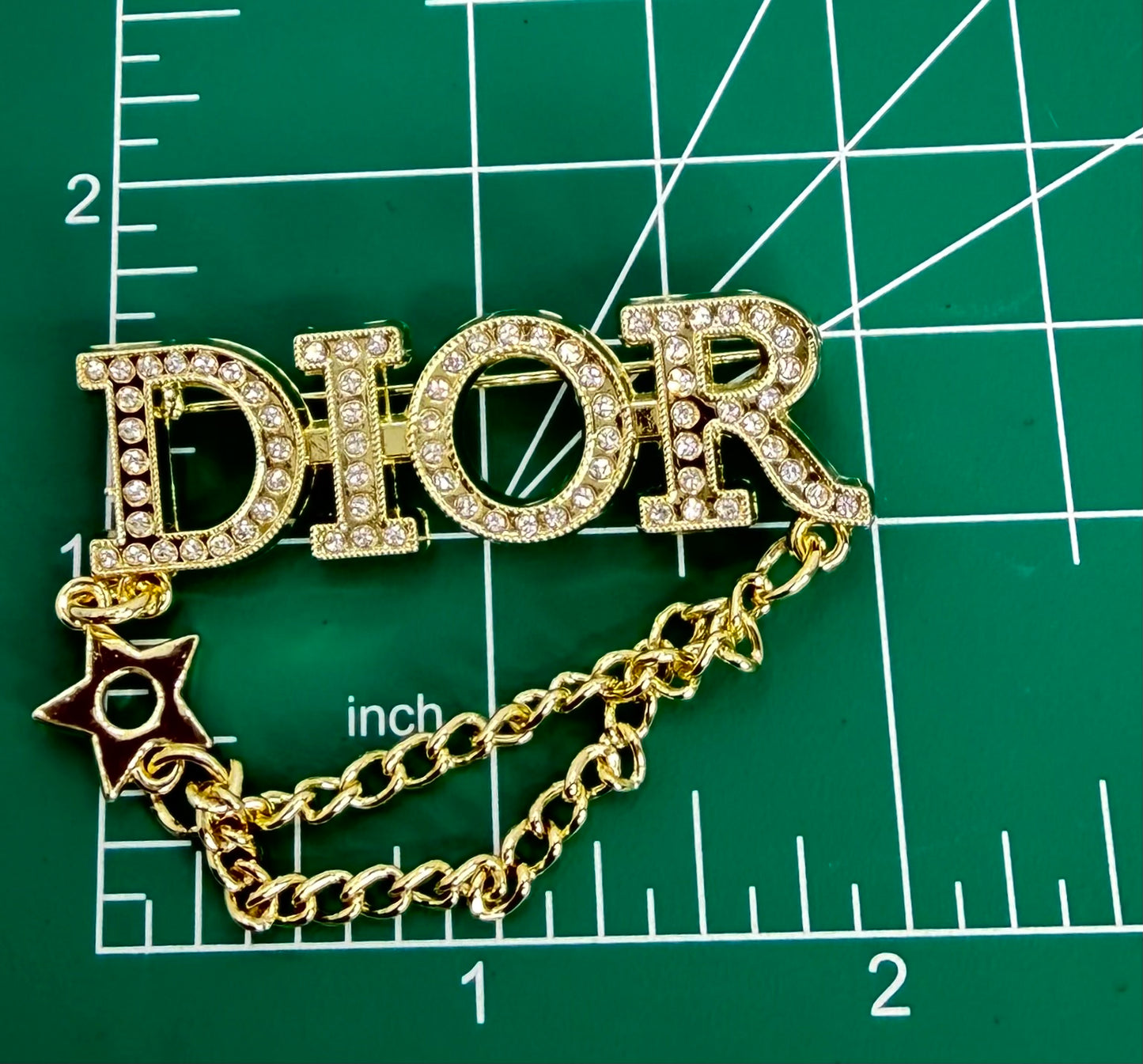 5PC “ DIOR” IRON-ON PATCH/BROOCH SET