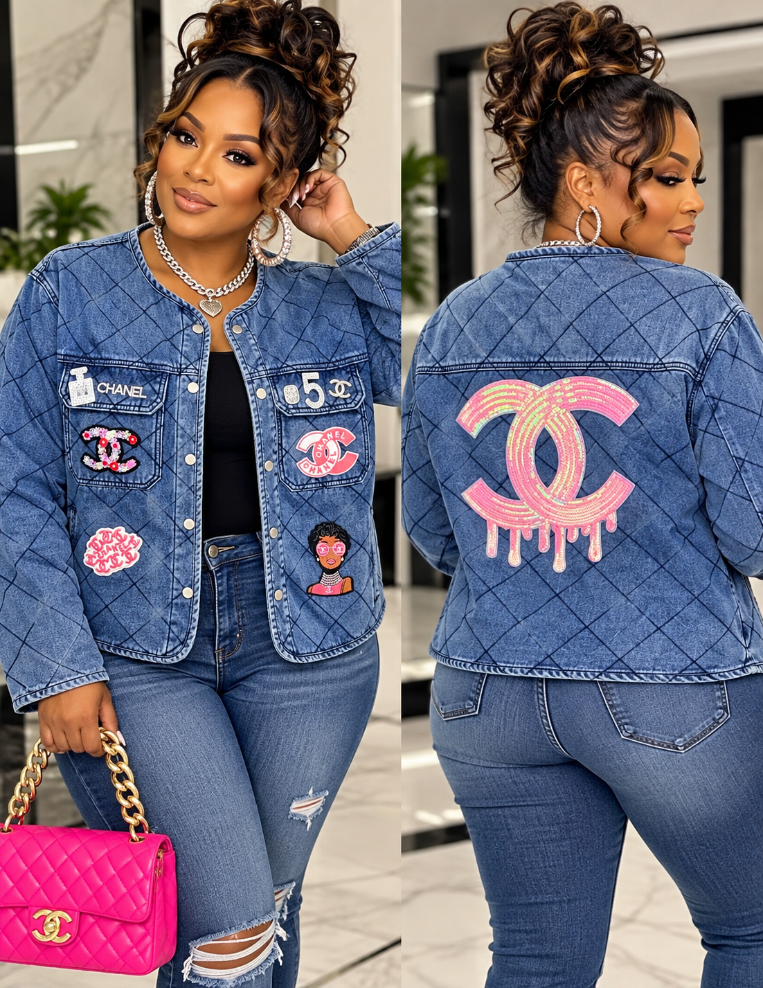 CUSTOM QUILTED “CHANEL” JACKET