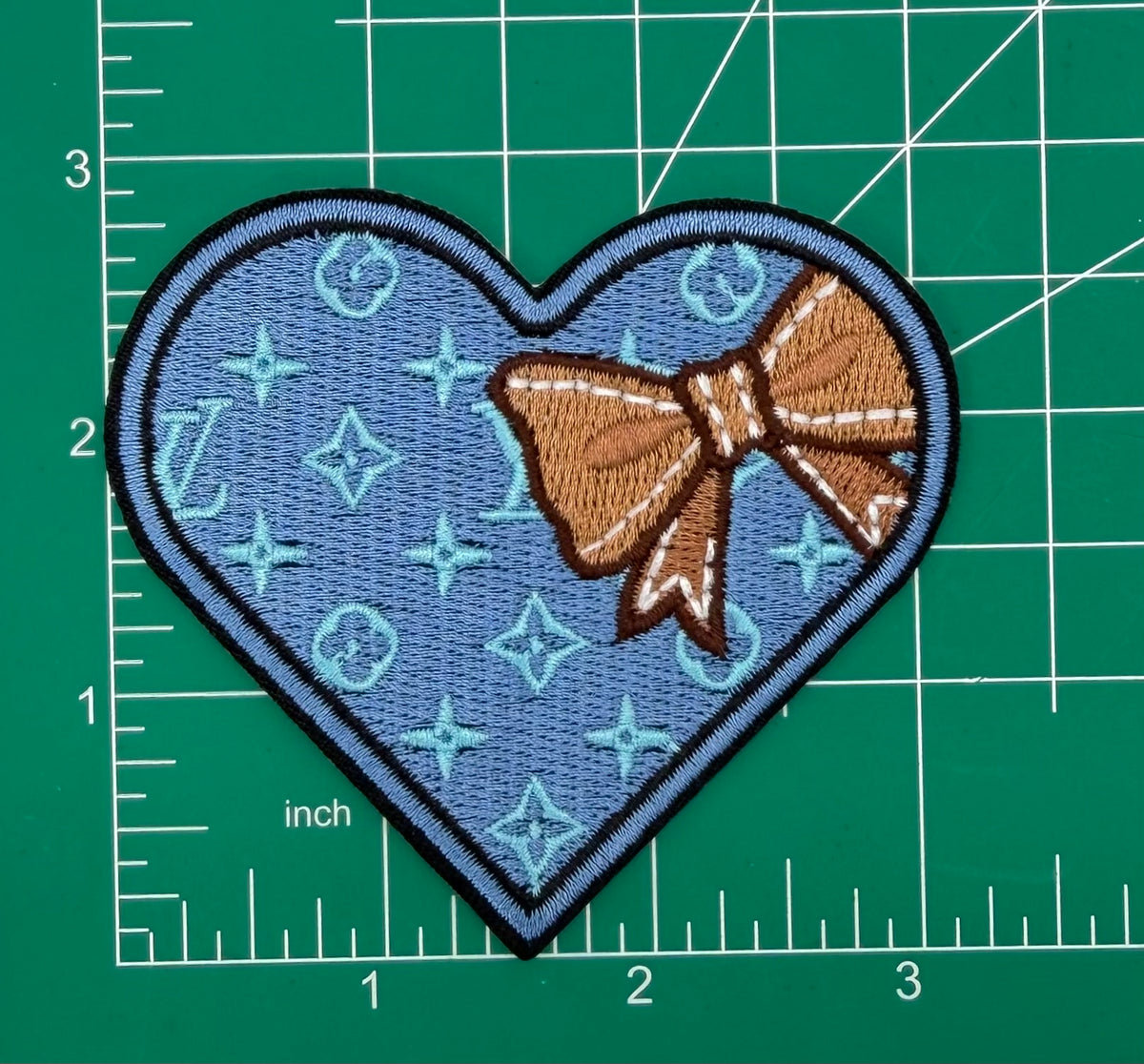 5PC DENIM “LV” patch set