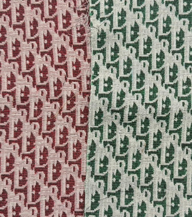 2PC “DIOR” LOGO FABRIC SET