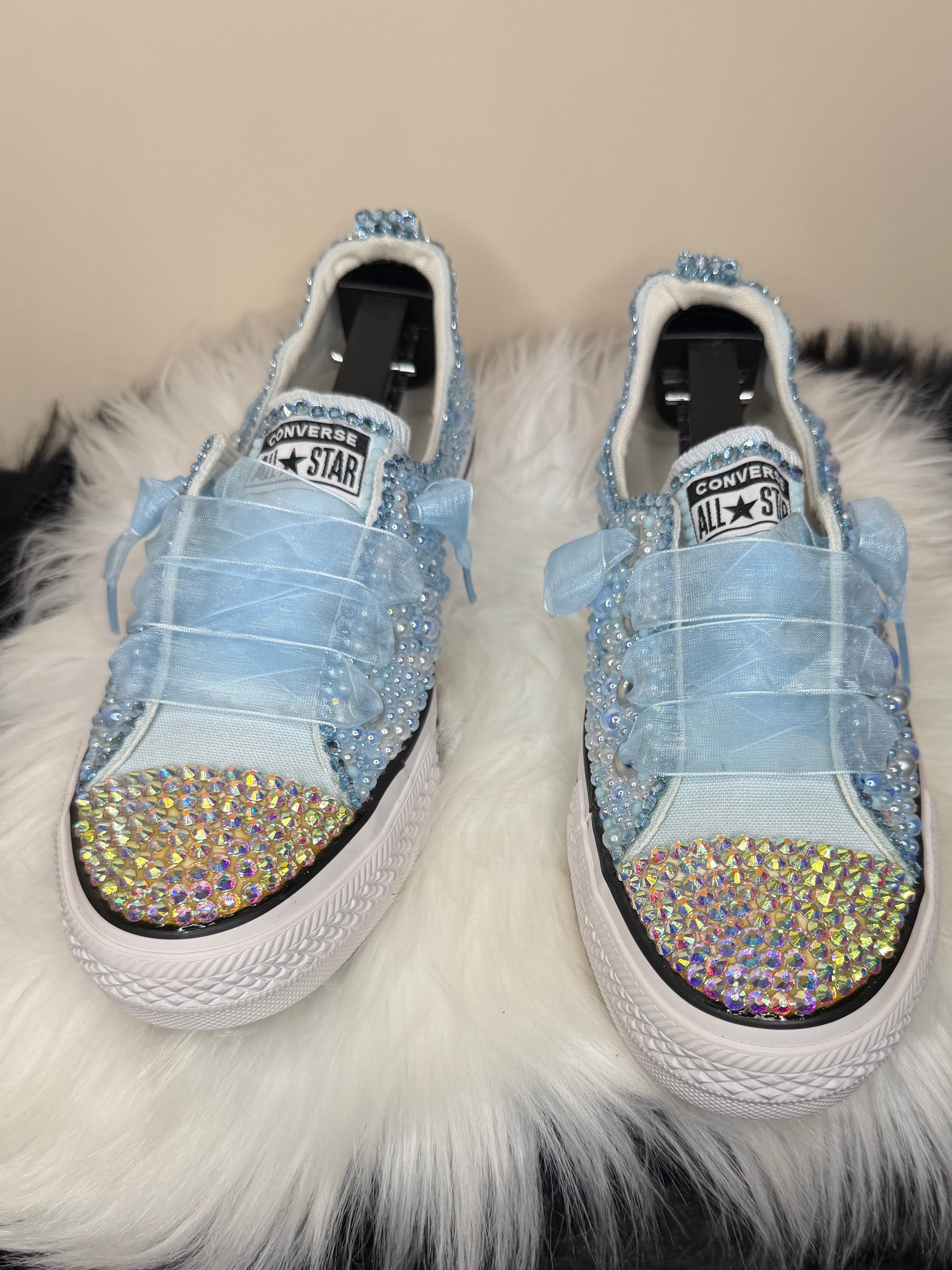 BABY BLUE CUSTOM CONVERSE