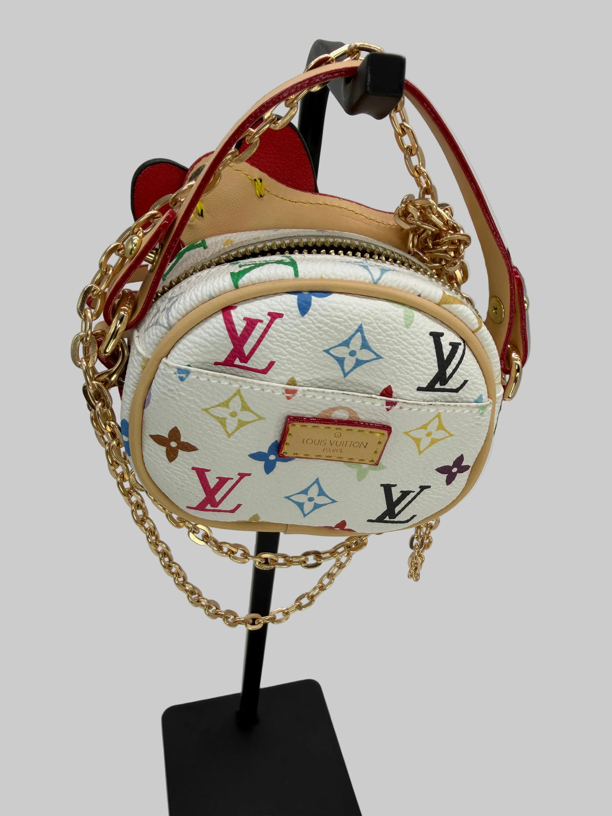 NEW “HELLO KITTY” “LV” CROSSBODY PURSE WHITE MULTI-COLOR