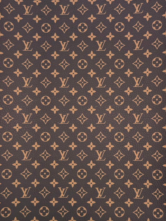 “LV” Faux leather double-sided fabric sheet