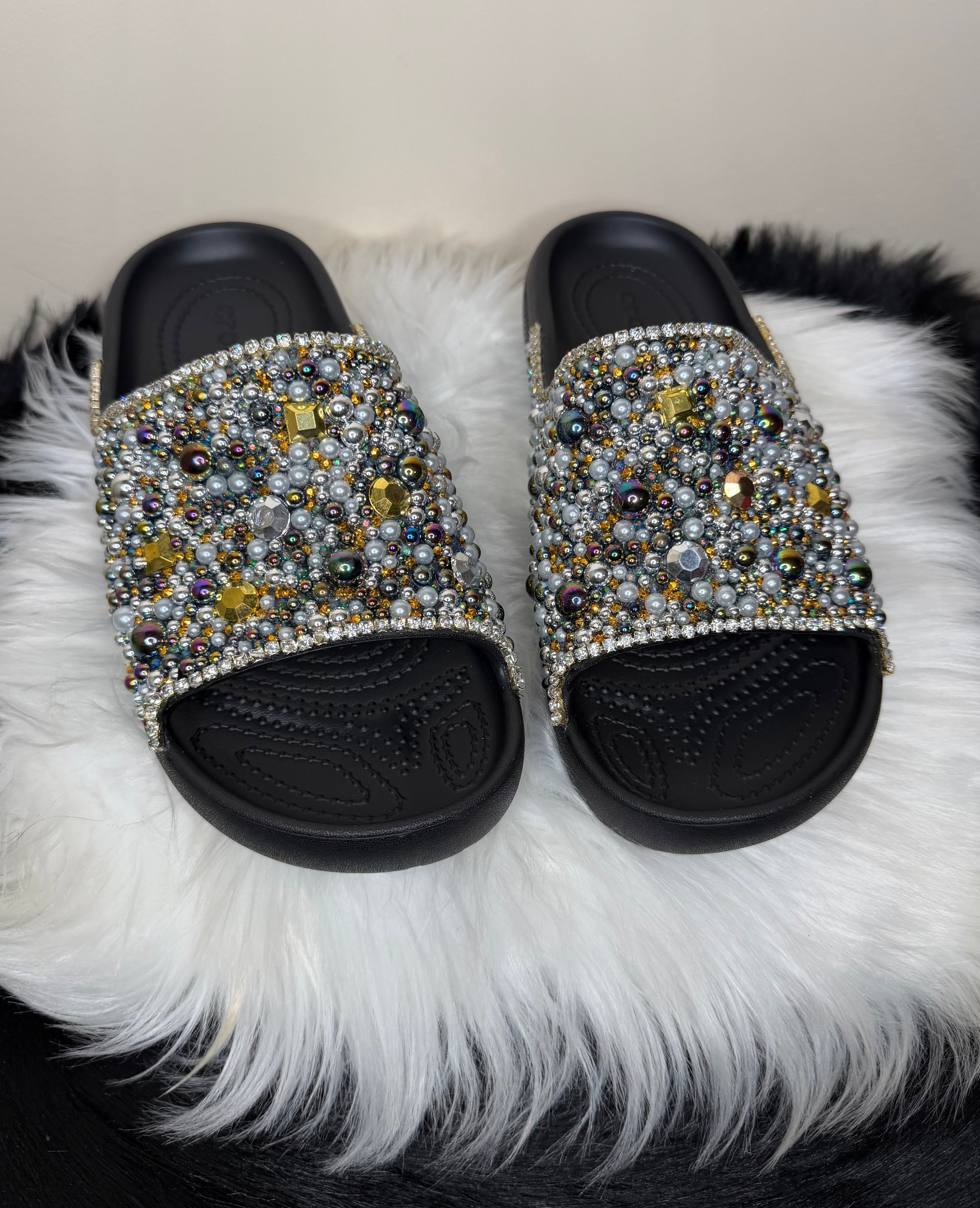 DISCO CUSTOM CROC SLIDES