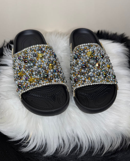 DISCO CUSTOM CROC SLIDES