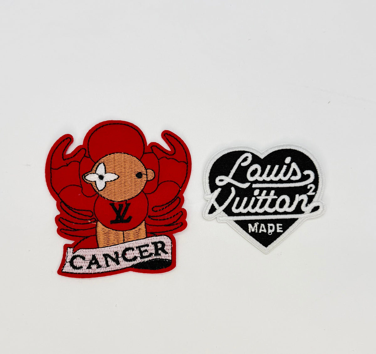 2PC “LV” ZODIAC PATCH SET