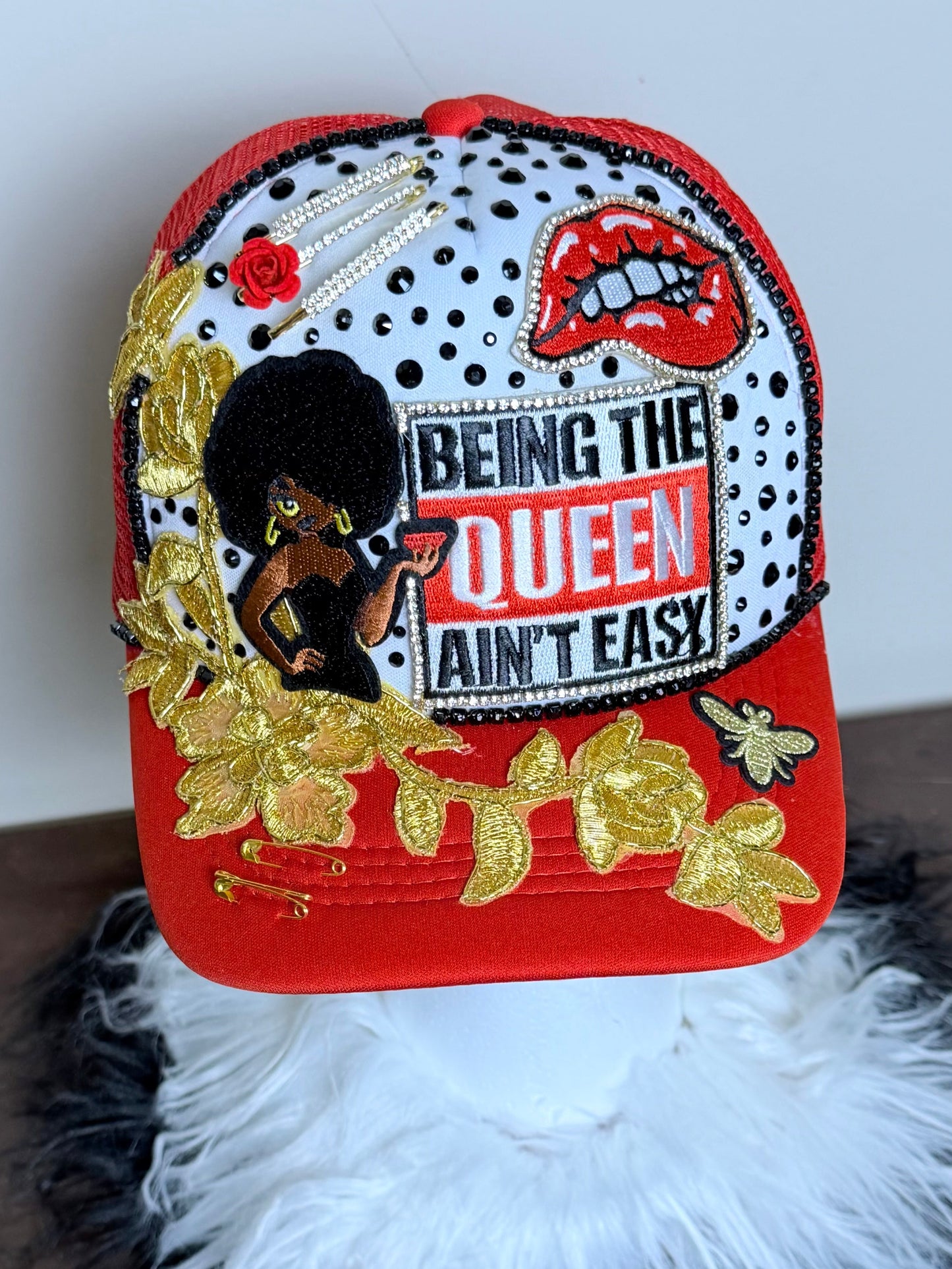 “QUEEN AIN’T EASY” CUSTOM TRUCKER HAT