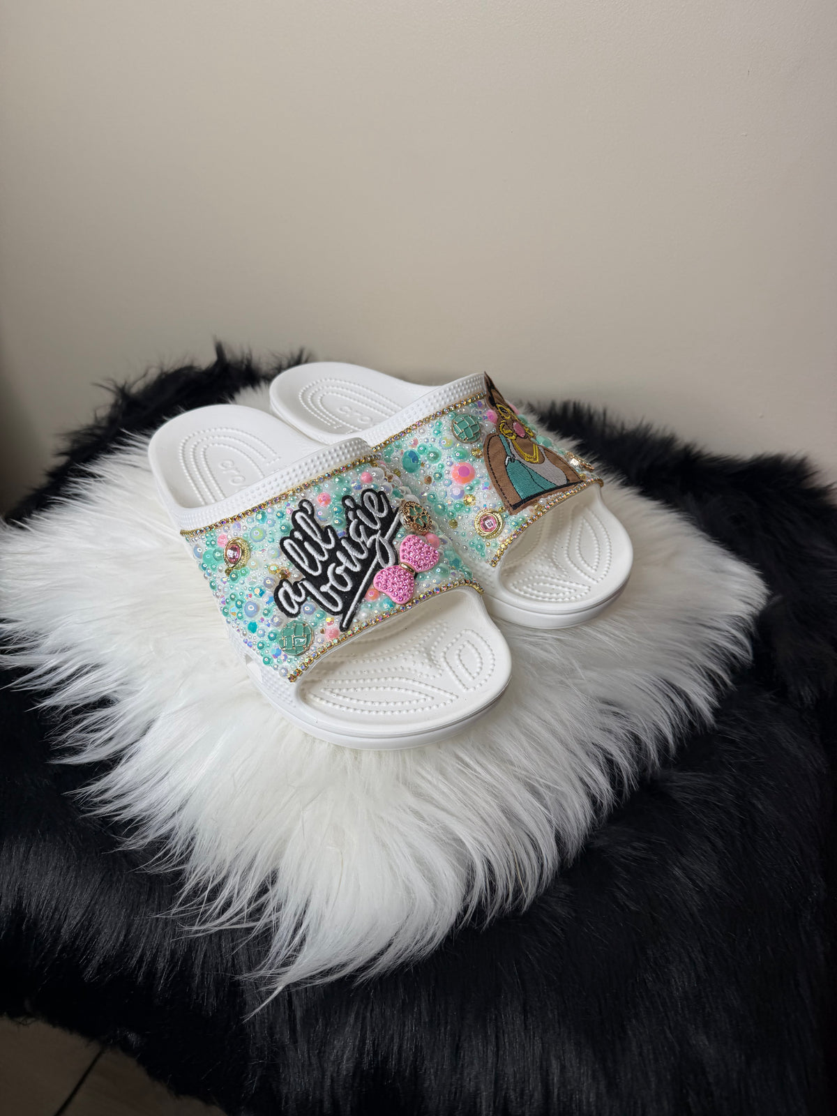 MINT BUBBLEGUM BOUGIE CUSTOM CROCS