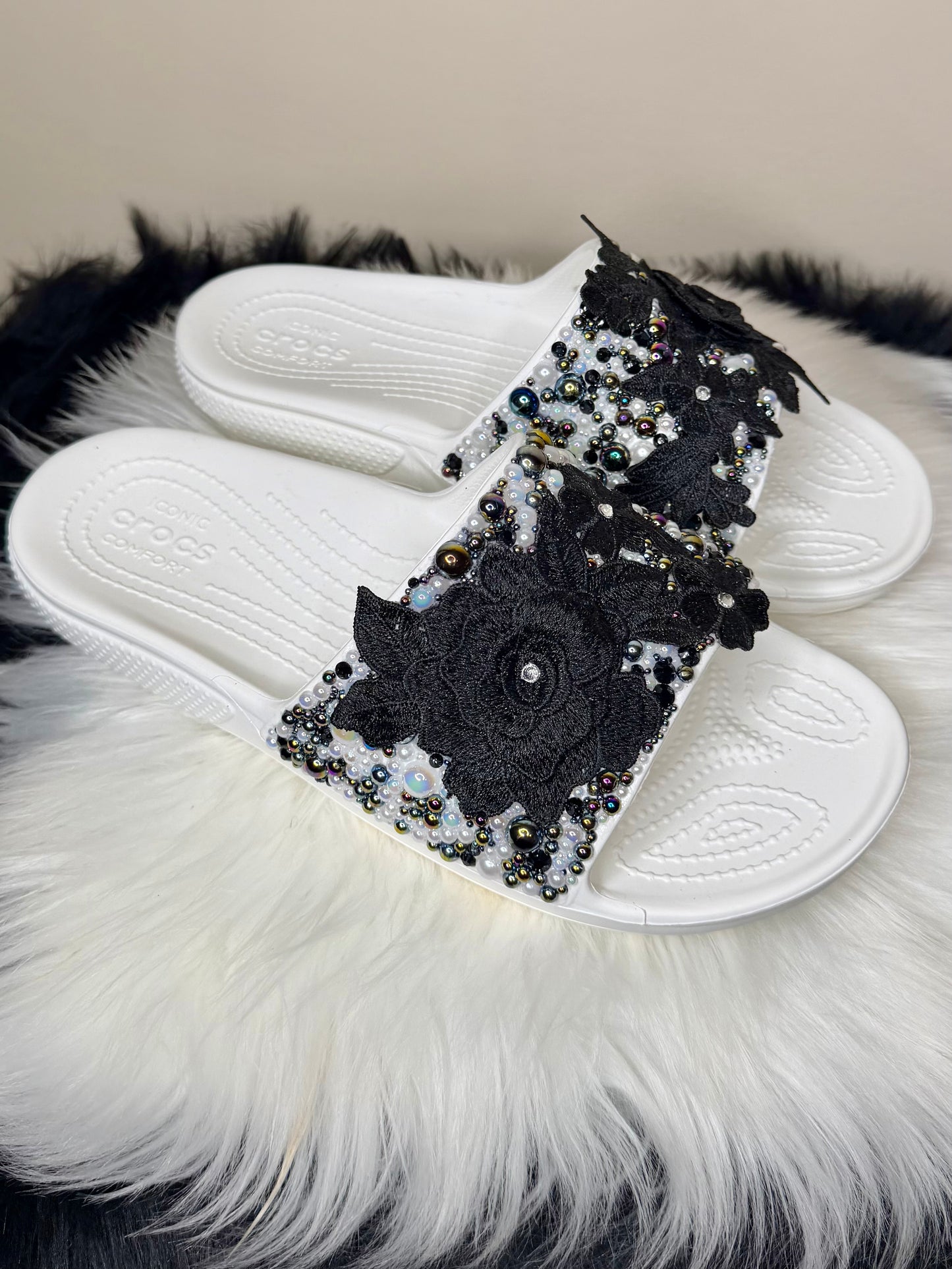 CUSTOM CROCS SLIDES