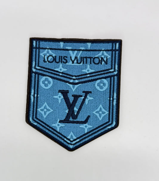 “LV” DESIGNER LOGO POCKET PATCH