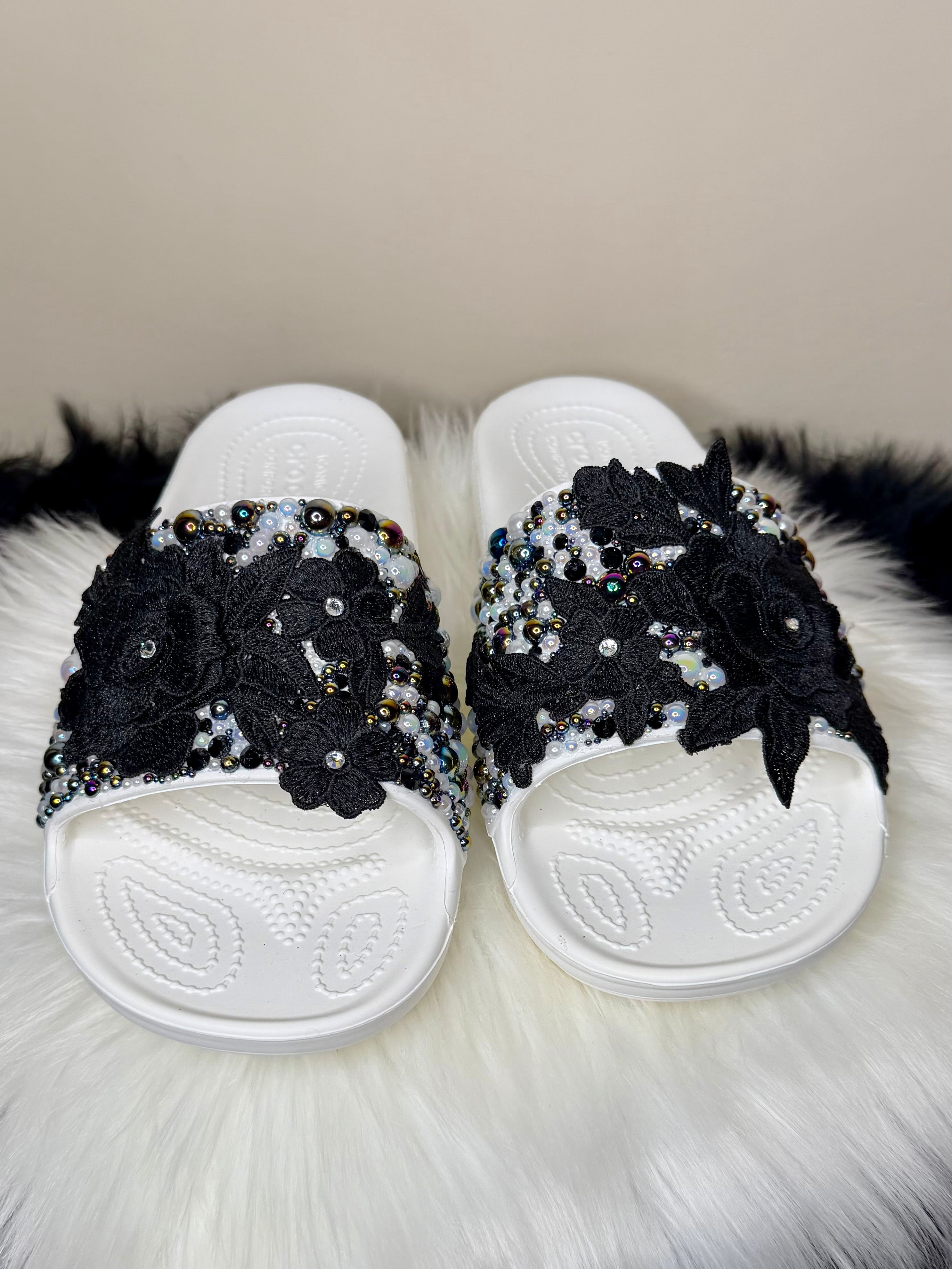 CUSTOM CROCS SLIDES