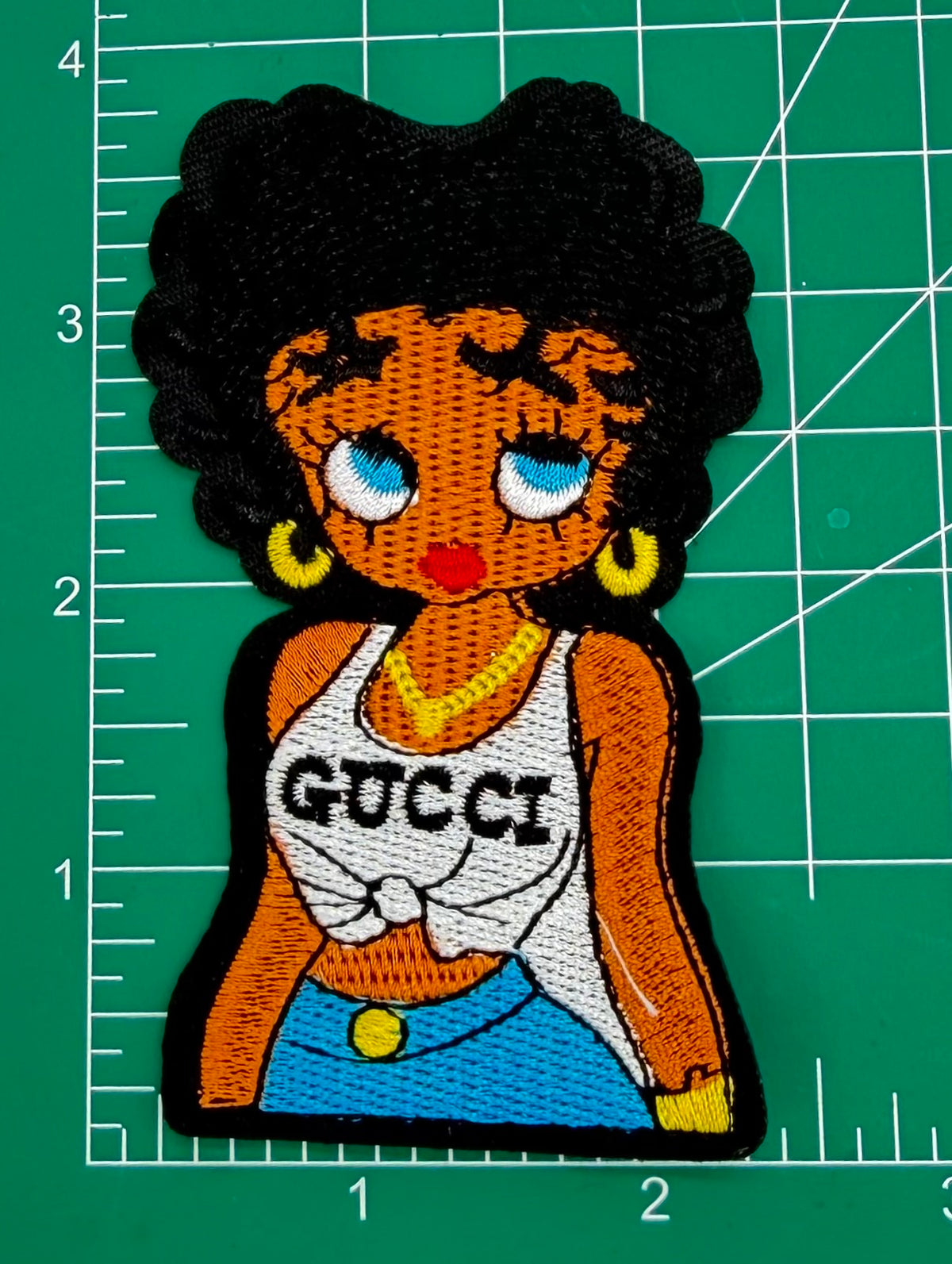 3PC “GUCCI” SEXY GIRL IRON-ON SET