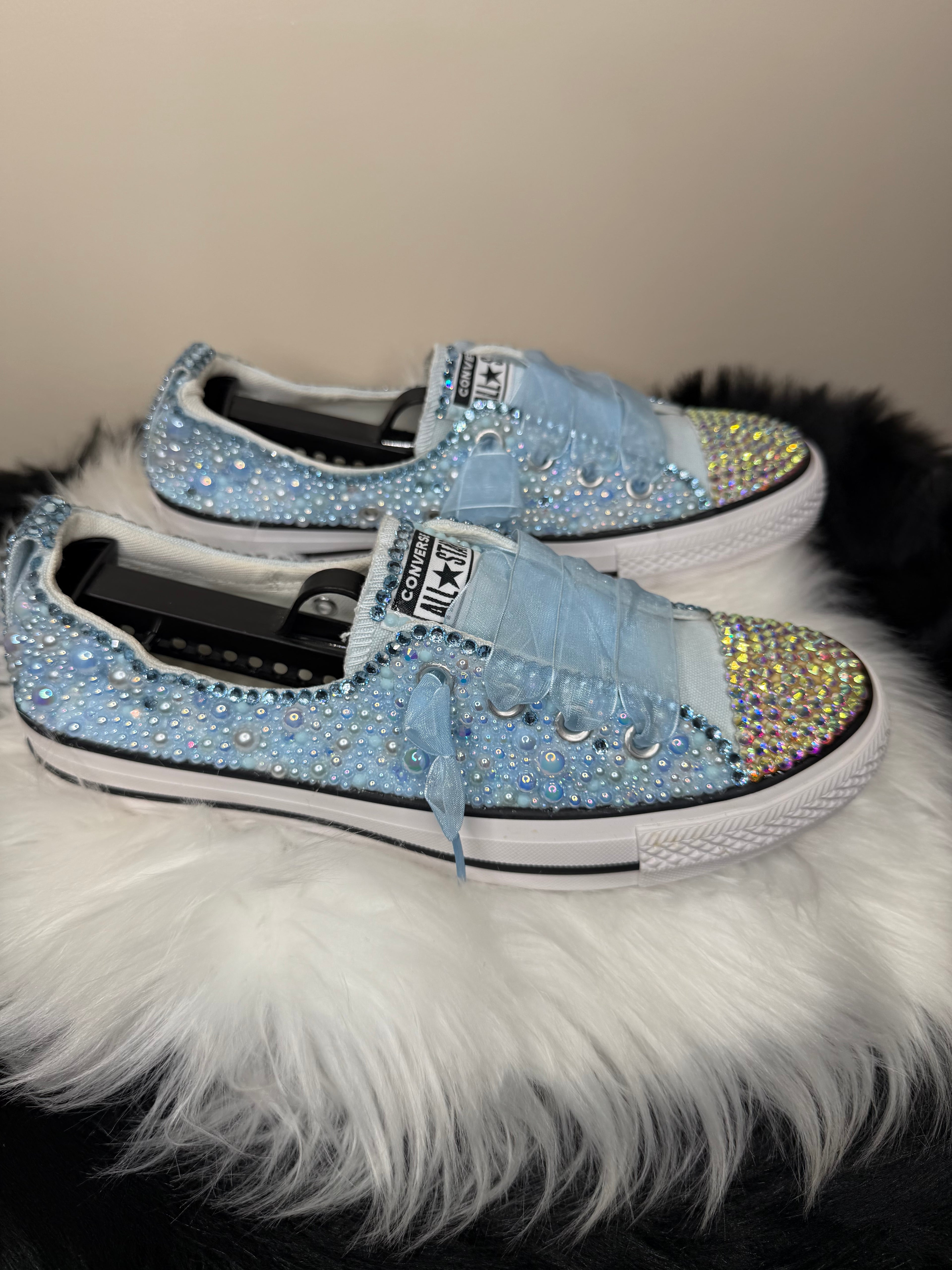 BABY BLUE CUSTOM CONVERSE