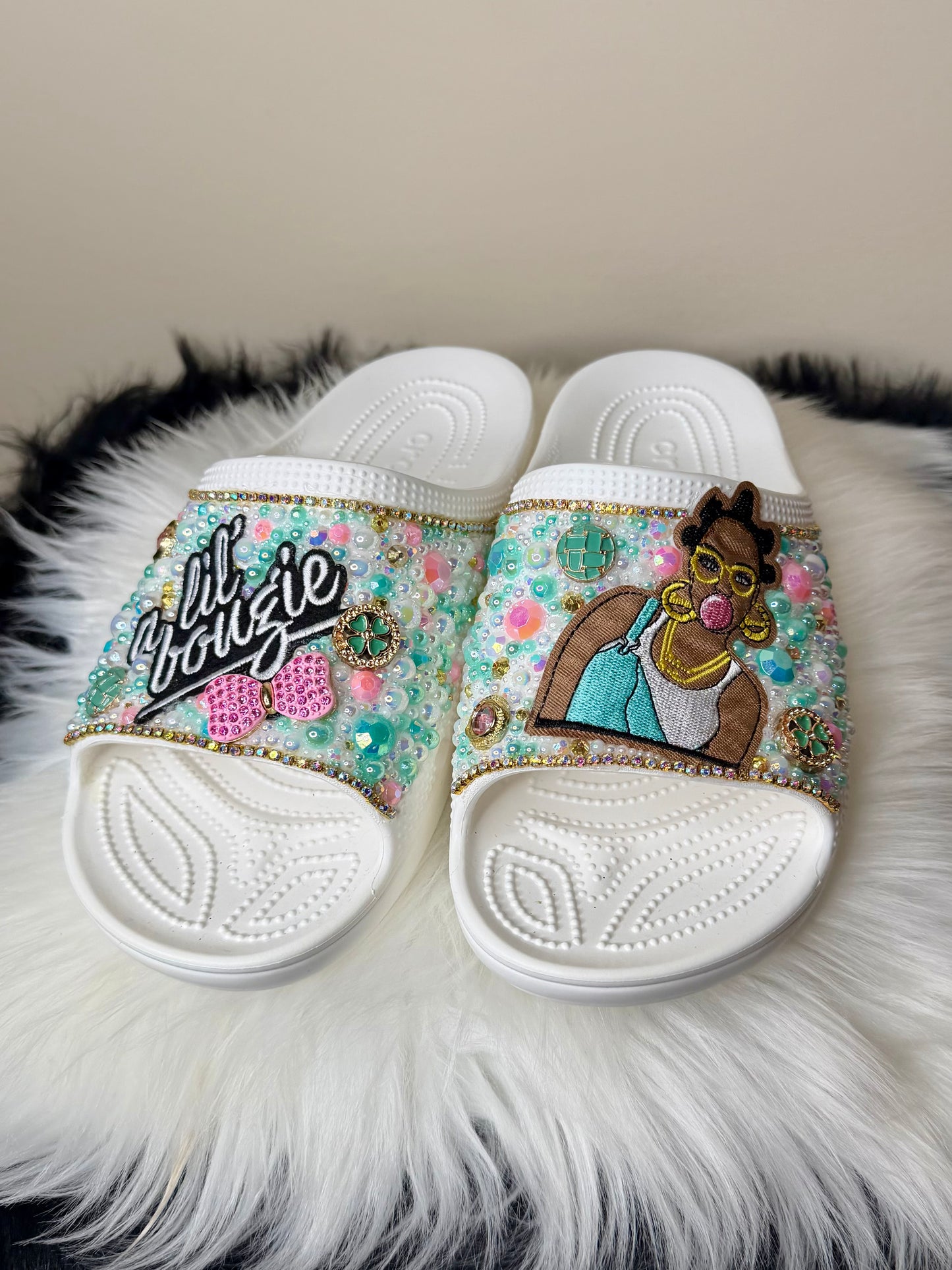 MINT BUBBLEGUM BOUGIE CUSTOM CROCS