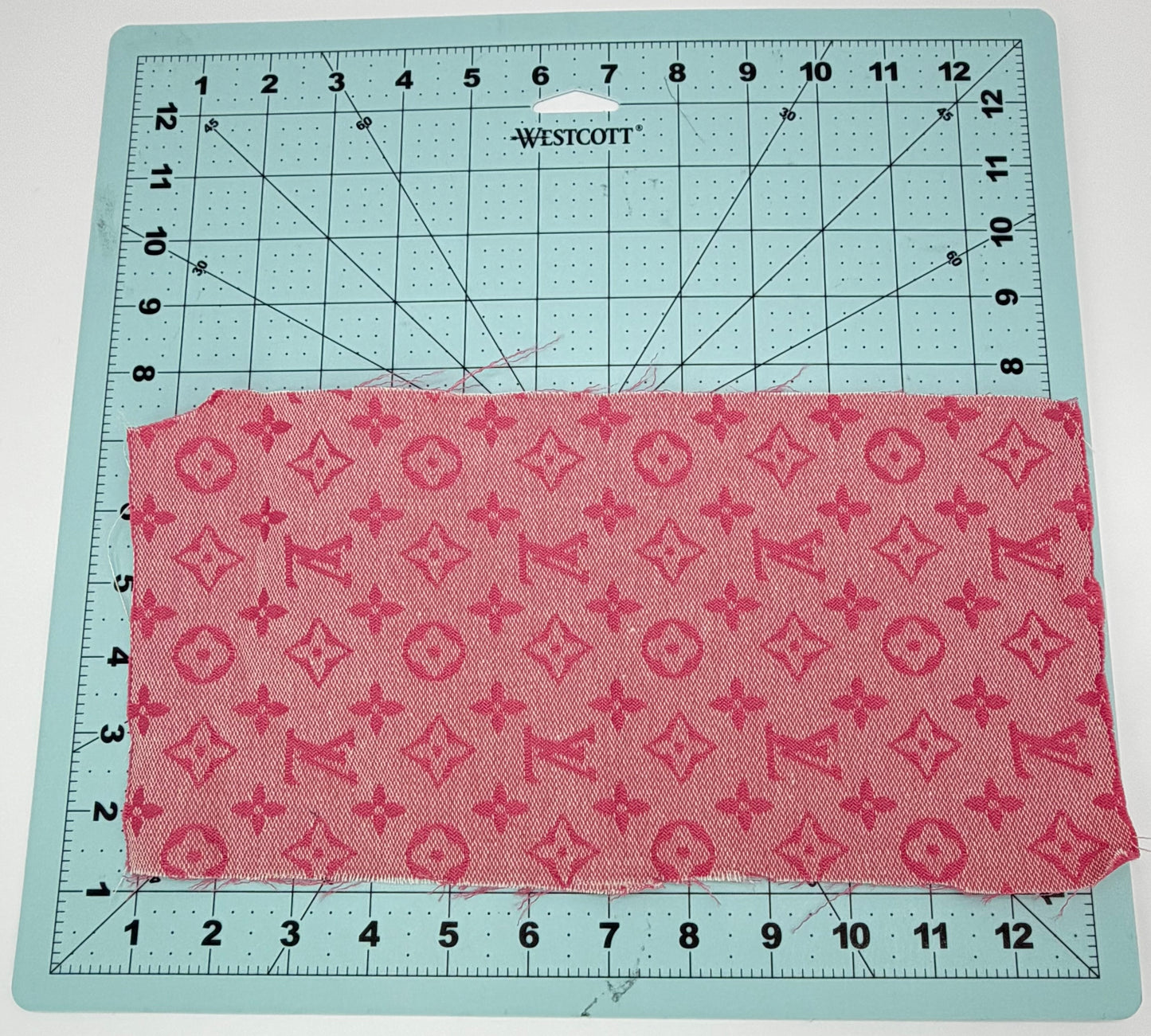 5PC “LV” FABRIC/PATCH/CHARM SET