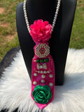 CUSTOM FUCHSIA PEARL “AKA” TIE