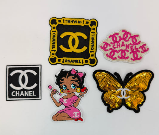 5PC “CHANEL” CUTE GIRL PATCH SET
