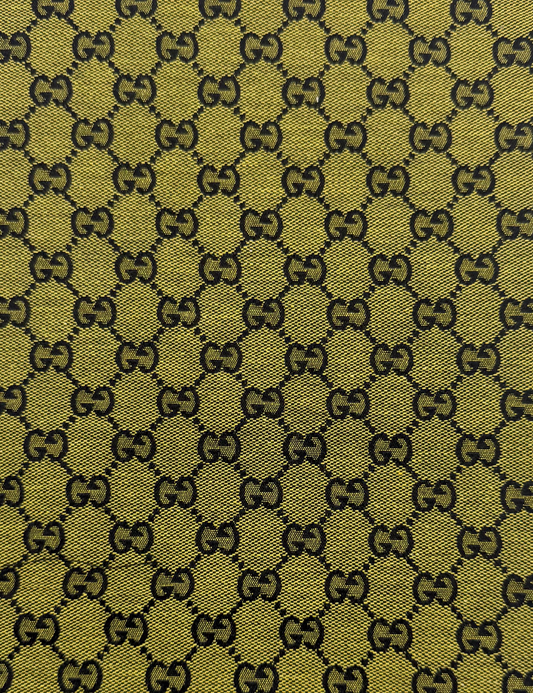 DESIGNER LOGO “GUCCI” FABRIC SHEET